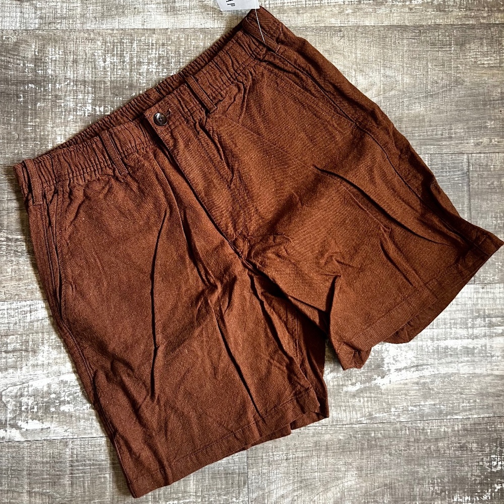 COPY - Men's GAP Linen Shorts - Orange - Size Medium